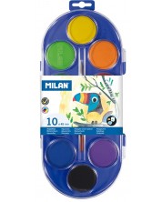 Ακουαρέλα Milan - Ф45 mm, 12 χρώματα + πινέλο