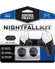 Αξεσουάρ KontrolFreek - Nightfall Kit, Performance Grips + Performance Thumbsticks, μαύρο (PS5) -1
