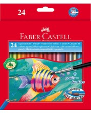 Μολύβια ακουαρέλας Faber-Castell Grip - 24 χρώματα