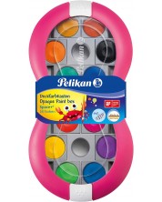Ακουαρέλα Pelikan Space - 24 χρώματα, ροζ κουτί -1
