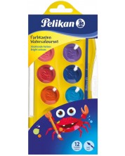 Ακουαρέλα Pelikan Junior - 12 χρώματα, ποικιλία -1