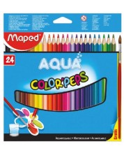 Μολύβια ακουαρέλα Maped Color Peps - 24 χρώματα + πινέλο