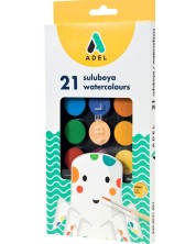 Ακουαρέλα Adel - 21 χρώματα, με πινέλο