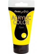 Ακρυλικό χρώμα Pentel - WA3-T12E, κίτρινο, 75 ml