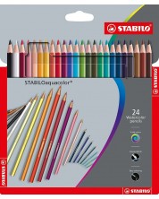 Μολύβια ακουαρέλας Stabilo Aquacolor - 24 χρώματα -1