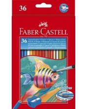 Μολύβια ακουαρέλας Faber-Castell -36 χρώματα, με πινέλο