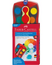 Ακουαρέλα Faber-Castell Connector - 12 χρώματα, κόκκινη παλέτα