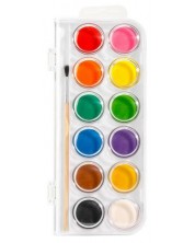 Ακουαρέλα Deli Color Emotion - EC15-12, 12 χρώματα + πινέλο