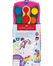 Ακουαρέλα Faber-Castell Connector - Unicorn, 12 χρωμάτων