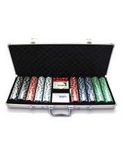 Χαρτοφύλακας αλουμινίου Foxy Trade, με 500 μάρκες πόκερ