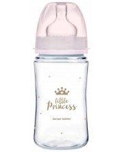 Μπιμπερό κατά των κολικών Canpol Easy Start - Royal Baby, 240 ml, ροζ -1