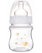 Μπιμπερό κατά των κολικών Canpol - Newborn Baby, 120 ml, μπεζ -1