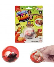 Antistress παιχνίδι Toi Toys - Μπάλα με έντομα και αίμα