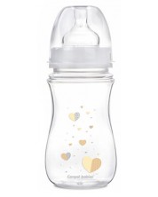 Μπιμπερό κατά των κολικών Canpol - Newborn Baby, 240 ml, μπεζ -1