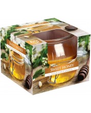 Αρωματικό κερί Bispol Aura - Sweet Honey, 80 g