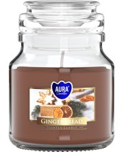 Αρωματικό κερί σε βάζο  Bispol Aura - Gingerbread, 120 g -1