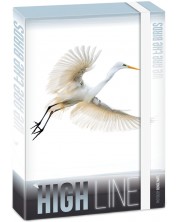 Κουτί με λάστιχο Ars Una Wild Life Moments A4 -White heron -1