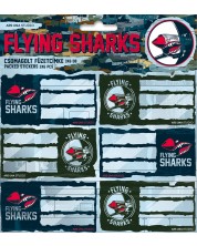 Σχολικές ετικέτες Ars Una Flying Sharks - 18 τεμάχια 