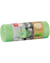 Αρωματικές σακούλες σκουπιδιών Anna - άρωμα μέντα, 35 L, 20 τεμάχια, πράσινο