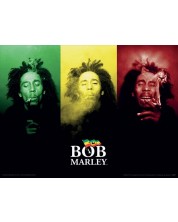 Εκτύπωση τέχνης Pyramid Music: Bob Marley - Tricolour Smoke -1