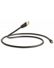Καλώδιο QED - Performance Graphite, USB-A/USB-B, 1.5 m, μαύρο -1