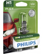Λάμπα αυτοκινήτου Philips - LLECO, H1, 12V, 55W, P14.5s -1