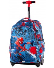 Σχολικό σακίδιο πλάτης με ρόδες Cool Pack Jack - Spider-Man Denim -1