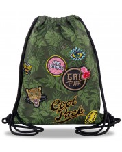 Αθλητική τσάντα με κορδόνι Cool Pack Sprint Badges G - Πράσινο