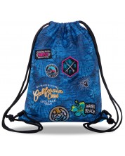 Αθλητική τσάντα με κορδόνι  Cool Pack Sprint Badges G - Μπλε