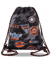 Αθλητική τσάντα με κορδόνι  Cool Pack Sprint Badges B - Μαύρο -1