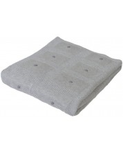 Κουβέρτα από μπαμπού Baby Matex - Accent, 80 x 100 cm, Γκρί -1