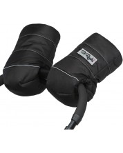DoRechi Γάντια για καρότσι  με μαλλί προβάτου γενικής χρήσης,μαύρα