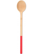 Κουτάλι μπαμπού  Pebbly - 38 cm, κόκκινο