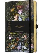 Σημειωματάριο Castelli Vintage Floral - Peony, 13 x 21 cm, με γραμμές