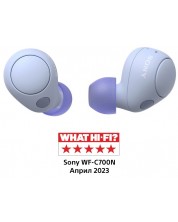 Ασύρματα ακουστικά Sony - WF-C700N, TWS, ANC, μωβ -1