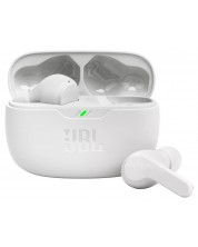 Ασύρματα ακουστικά JBL - Vibe Beam, TWS, λευκά