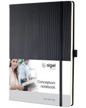 Σημειωματάριο  Sigel Conceptum - A4, μαύρο -1