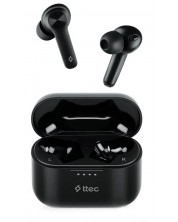 Ασύρματα ακουστικά ttec - AirBeat Play, TWS, μαύρα