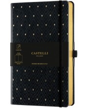 Σημειωματάριο Castelli Copper & Gold - Diamonds Gold, 9 x 14 cm, λευκά φύλλα -1
