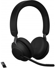 Ασύρματα ακουστικά με μικρόφωνο Jabra - Evolve2 65 UC Stereo, μαύρα