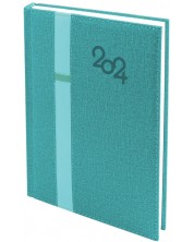 Σημειωματάριο Spree Denim - Με λάστιχο για στυλό, 168 φύλλα, γαλάζιο, 2024 -1