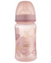 Μπουκάλι κατά των κολικών Canpol babies - Easy Start, Gold, 240 ml, ροζ -1