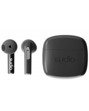 Ασύρματα ακουστικά Sudio - N2, TWS, μαύρο -1