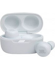 Ασύρματα ακουστικά με μικρόφωνο JBL - Live Free NC+, ANC, TWS, λευκά -1