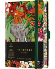 Σημειωματάριο Castelli Eden - Elephant, 9 x 14 cm, με γραμμές -1
