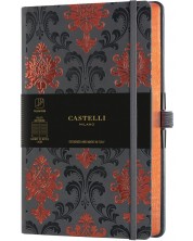 Σημειωματάριο Castelli Copper & Gold - Baroque Copper, 9 x 14 cm, με γραμμές -1