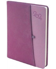 Σημειωματάριο Spree Canberra - Με τσέπη για GSM και στυλό, 168 φύλλα, μωβ, 2024