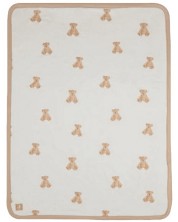 Βρεφική βελούδινη κουβέρταJollein - Teddy Bear, 75 х 100 cm -1