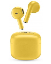 Ασύρματα ακουστικά Cellularline - Music Sound Swag, TWS, κίτρινο -1