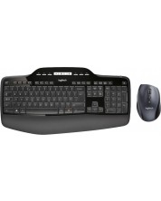 Ασύρματο σετ ποντίκι και πληκτρολόγιο Logitech - Desktop MK710, μαύρο -1
